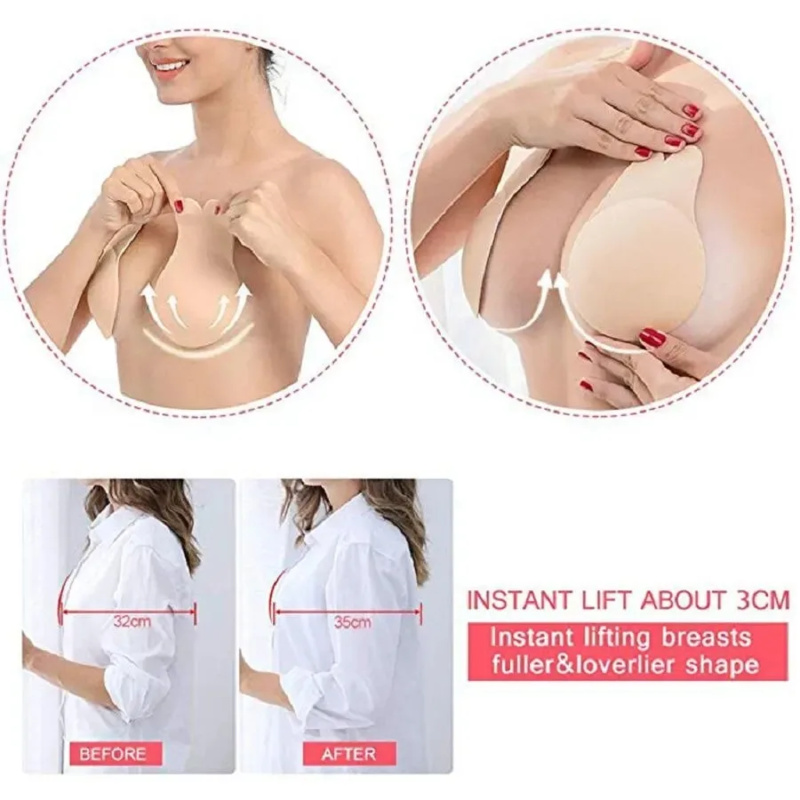 Mulheres push up sutiãs auto a - Strapless Bra Adhesive avaliação e preço